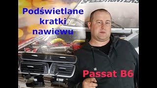 Podświetlane kratki nawiewu Passat B6