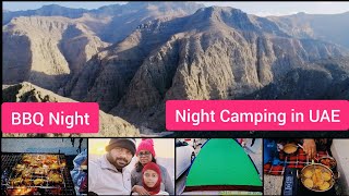 We stayed in Mountain for a Night ||Over Night Camping in UAE || BBQ Night