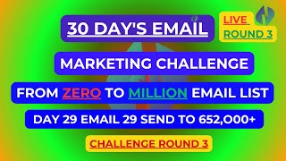 Day 29  "Zero To 1M Emails in 30 Days Challenge" Sponsored by No Limit Emails