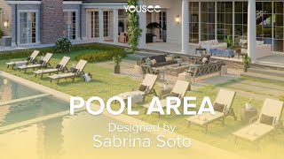 3D Exterior Animation |  Pool Surround Designed by Sabrina Soto | YouSee 3D Rendering Studio