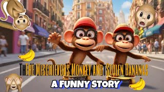 The Mischievous Monkey and the Stolen Bananas