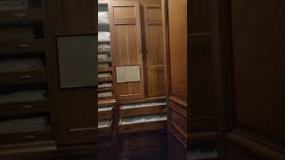 Linen closet at the Elms Mansion in Newport RI