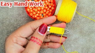 safety pins flower trick hand embroidery design #sanahandstitch @w_sfashion9443