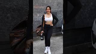 Neha Sharma in Gym Suit Snapped At Gym In Bandra