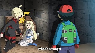 Ash save Lillie from utsuroid attack | Ash & pikachu met Lillie | Pokémon journeys