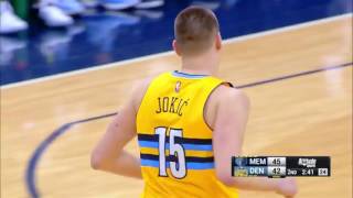 Nikola Jokić no look pass for Danilo Gallinari