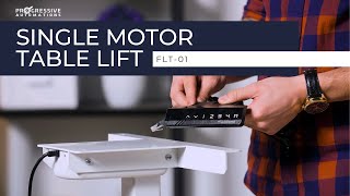 Adjustable One-Leg Single Motor Table Lift | FLT-01 Overview | Progressive Automations