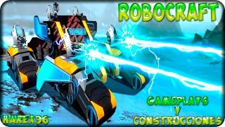 Robocraft gameplay español railgun