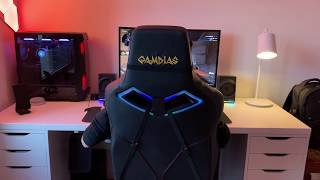 כיסא גיימינג עם RGB, זהו ה- Gamadias Achilles P1