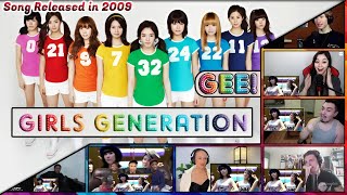 Girls' Generation - 'Gee' M/V Reaction Mashup (Old songs - new listens)