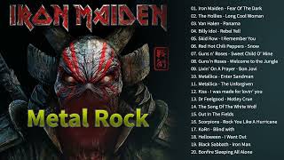 Iron Maiden, ACDC, Back Sabbath, Metallica, Kiss - Best 80s 90s  Heavy Metal Rock Song