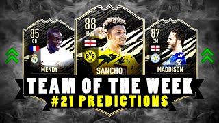 FIFA 21 | TOTW 21 PREDICTIONS! 😳🔥 FT. Jadon Sancho 🏴󠁧󠁢󠁥󠁮󠁧󠁿 & Ferland Mendy 🇫🇷