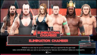 [60 fps] WWE 2K19: Elimination Chamber - Created Superstars VS (Preferably) John Cena