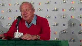 Arnold Palmer talks Tiger Woods: "Move on"