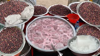 Refreshing Falsa Juice Making | Summer Special Juice Under The Ice | Street Food Phalsa Sharbat