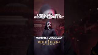 1 More Week Until Ghostface Comes Out👻#gaming #recommended #ghostface #mortalkombat #mk1 #shorts