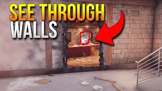 CRAZY | SEE THROUGH WALL GLITCH!! - Rainbow Six Siege