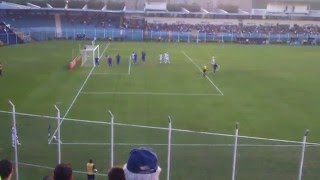 São Caetano 2 x 1 Santo André - gol de Diogo Borges filmado da arquibancada (HD)