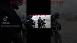 Kautaler Gletscher. Motorrad Tour mit Schwester