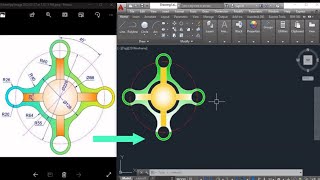 2D autocad practice. autocad excercise 5