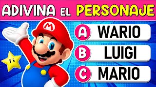 ⭐Adivina el "PERSONAJE DE NINTENDO" ⭐| ¿Cuántos "PERSONAJES DE NINTENDO" Reconoces? Reto/Trivia/Quiz