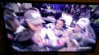 Jeff Gordon Brad Keselowski MASSIVE BRAWL NASCAR