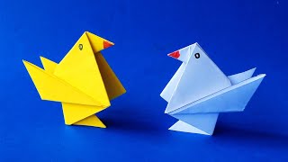 Cara Melipat Kertas Bentuk Ayam | Origami Ayam | Easy Origami Chicken