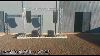 Kit Ativo (Line Array 10"/6" Ti + Sub 18") 4 Caixas 4800w Estereo VLA4800 (g2)