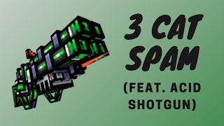 3 Cat Spamming w/ Acid Shotgun | Pixel Gun 3D