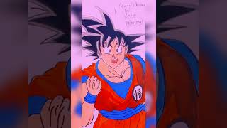 goku drawing               #shorts #viral #viralvideo #dragonball #dbz #dbs #goku #anime #god