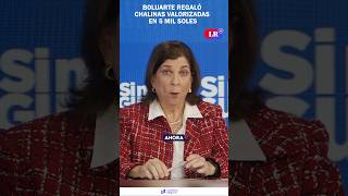 DINA BOLUARTE regaló chalinas valorizadas en 5 mil soles | RMP #shorts