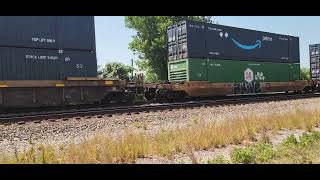 NS #1057 Leads Intermodal Through Salisbury NC