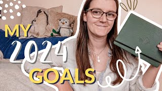 My Goals for 2024 - making goals fun, reading goals, Christian goals & 24 in 2024 challenge