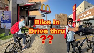 Bike in drive-thru of McDonald's // Trip Brothers // Malayalam vlog