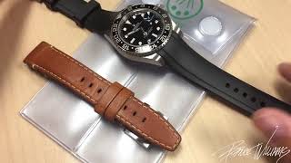 Everest Bands Straps Review of a Rubber and Leather for Rolex GMT-Master II 116710