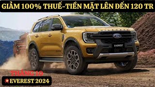 💥Giảm Tiền Mặt 120 Triệu Everest 2024|Tháng 10 Giá Bán Quá Tốt|Tổng Lăn Bánh Cực Thấp Luôn|GIAXEVN