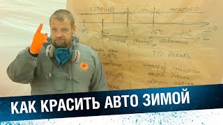 ПОКРАСКА В ГАРАЖЕ ЗИМОЙ. Красим правильно в холодном гараже.