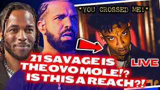 🔴21 SAVAGE IS THE OVO MOLE NOW?!|DISTURBING DRAKE PARENTING!|LIVE REACTION! 🤯 #ShowfaceNews