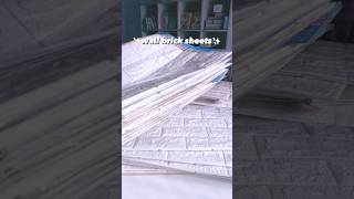 wall brick sheet #shortsfeed #shortsviral #shorts #short #shortvideo #shortsyoutube #diy #design