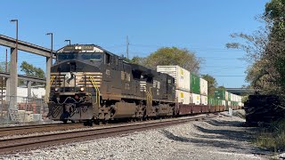 NS AC44C6M 4372 w/ Nice K5LA Leads Intermodal 289 on 10/8/24