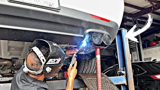 INSTALLING A Borla ATAK Cat-Back Exhaust | 2022 Dodge Challenger R/T Scat Pack Widebody