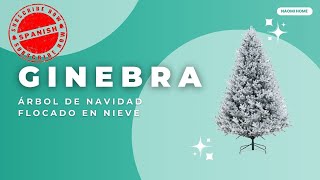 Árbol Mágico De Diversión Esmerilada: Naomi Home | Ginebra Árbol De Navidad Flocado En Nieve