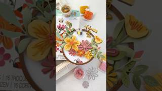 Embroidered Paper Flowers with @sizzix