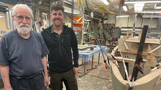 At the workshop with Sven Yrvind, legendary offshore single handed sailor & boat builder