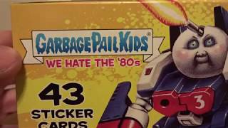 Garbage Pail Kids- We Hate the 80's Sticker Card Blaster Box  [ 5 Packs ]