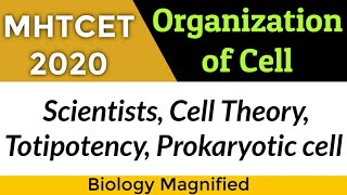 Organization of Cell for MHTCET 2020 | Class 11 biology quick revision for CET, organisation of Cell