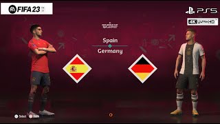 FIFA 23 Spain vs Germany - Qatar 2022™ Group Stage - PS5™ Gameplay [4K60]