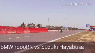 Superbike Drag Race || BMW 1000RR VS. Suzuki hayabusa ||