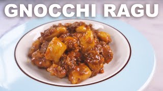 Mushroom ragu with potato gnocchi