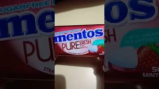 ASMR Mentos Pure Fresh Strawberry Mint Flavour #satisfyingvideo #asmrsounds